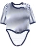 TupTam Unisex Langarm Body mit Aufdruck Spruch 5er Pack in blau/grau