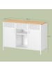 SONGMICS Aktenschrank Bravon in Weiß-Beige - (B)110 x (H)76 x (T)40 cm