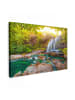 MuchoWow Leinwand bilder Sonniger Wasserfall (BxH)