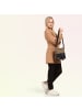 Toscanto Leder Umhängetasche Toscanto Tasche taupe, schwarz ca. 30cm
