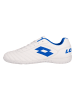 Lotto Hallenfußballschuh Milano 700 in 1X5 All White/Pacific Blue