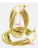 Vanlere Creolen aus 375 Gelbgold