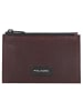 Piquadro Harper Kreditkartenetui Leder 12 cm in dark brown