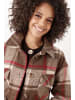 Aniston CASUAL Fleecejacke in braun-beige-rot