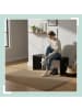 relaxdays Sitzbank in Schwarz - (B)90 x (H)43 x (T)33 cm
