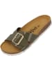 Palado Pantoletten Tinos in Khaki Lack