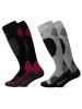 Occulto 2er Pack Merino Skisocken Toni Gry-Pnk 35-38