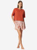 Schiesser Pyjamaoberteil Mix Relax in terracotta