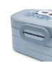 Mr. & Mrs. Panda Snackbox Panda Winter Pommes Design mit Spruch in Blau Pastell