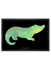 Mr. & Mrs. Panda Schmutzfangteppich Krokodil ohne Spruch in Schwarz