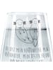 Mr. & Mrs. Panda Glas Axolotl Freundin mit Spruch in Transparent