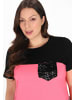 Usha Women Plus Size T-Shirt in multicolor pink