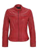 H.I.S Lederjacke mit Label-Patch in RED