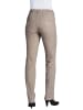 GOLDNER Jeanshose LOUISA Jeans LOUISA mit Stickerei in helltaupe