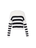 myMo Damen Strickpullover in WOLLWEISS SCHWARZ