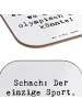 Mr. & Mrs. Panda Untersetzer Spruch Schach Sport mit Spruch in Weiß