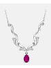 Diamant L'éternel Halskette aus 375 Weißgold mit Diamant mit Rubin