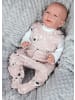 TupTam Baby Mädchen Strampler mit Fuß 3er Pack in rosa/grau