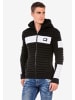 Cipo & Baxx Strickjacke in BLACK-WHITE