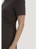 Hessnatur Hessnatur Jersey Kleid Kniebedeckend Slim aus reiner Bio-Baumwolle in kakao braun