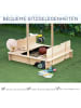 Outsunny Sandkasten 106L x 106B x 115H cm