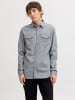 Jack & Jones Elegantes Langarmhemd Knopfverschluss Einfarbig in Hellgrau