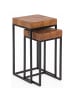 KADIMA DESIGN Design Satztisch WL5.660 Metall Beistelltisch 2er Set Klein,