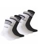 Diadora Socken 6er Pack in Schwarz/Grau/Weiß