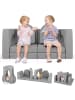 COSTWAY Kindersofa 8-teilig in Grau