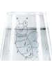 Mr. & Mrs. Panda Trinkglas Biene Blume ohne Spruch in Transparent