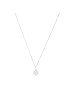 Amor Kette mit Anhänger WG 375/9ct, rhodiniert in Silber