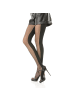 COFI 1453 Damen Strumpfhose hohe Taille gemusterte Strumpfhose Muster Optik in Schwarz