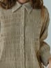 Norr Hemd Clarra in Warm Beige