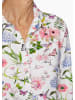 GOLDNER Jerseybluse mit floralem Allover-Druck in rosé / weiß / gemustert