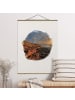 WALLART Stoffbild - Tarbat Ness Meer & Leuchtturm bei Sonnenuntergang in Creme-Beige