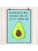 Mr. & Mrs. Panda Print Avocado Glücklich mit Spruch in Türkis Pastell