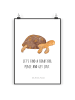 Mr. & Mrs. Panda Poster Schildkröte MHerzieren mit Spruch in Weiß