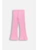 Coccodrillo Gerippte Leggings mit langem Hosenbein in rosa