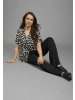 Laura Scott Longbluse in schwarz bedruckt