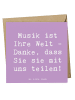 Mr. & Mrs. Panda Grußkarte Spruch Musiklehrer Danke mit Spruch in Lavendeltraum