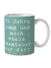 Mr. & Mrs. Panda Haferl Spruch 35. Geburtstag Abenteuer mit Spruch in Meeresbrise