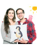 Mr. & Mrs. Panda Sitzkissen Pinguin Marienkäfer ohne Spruch in Weiß