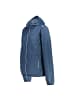 cmp Woman Rain Fix Hood Jacket in Blau