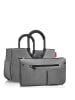Reisenthel loopshopper M / Shopper 40 cm (summerstripes coffee) in frame twist silver