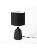 relaxdays Tischlampe in Schwarz - (H)42 x Ø 23 cm