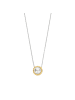 Ti Sento Milano Halskette The Outlined Pearl in silber-gold