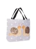 Mr. & Mrs. Panda Einkaufstasche Schnecken Liebe ohne Spruch in Grau Pastell