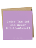 Mr. & Mrs. Panda Doppelkarte Spruch Angst überwinden Abenteuer m... in Lavendeltraum