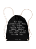 Mr. & Mrs. Panda Tasche Wir sind Schwestern. Wenn... mit Spruch in Schwarz