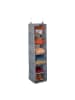 relaxdays Kleiderschrank Hängeregal in Grau - (B)30 x (H)131 x (T)30 cm